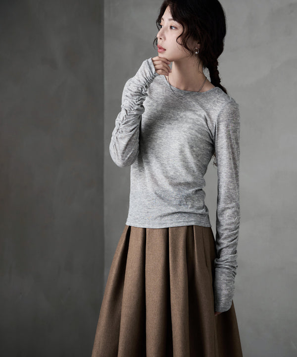 {"color":"\u6762\u30b0\u30ec\u30fc","info":"model\uff1aH166cm size\uff1aM"}