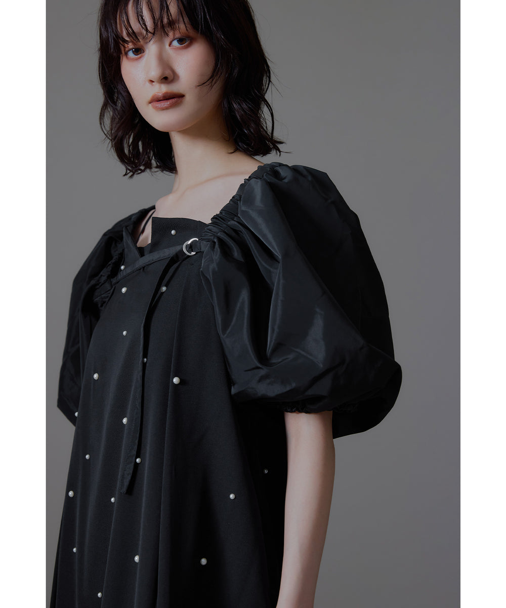niana/ボリュームパフオーバースリーブ ボレロ ボリュームパフオーバースリーブ ボレロ カーディガン 二の腕カバー