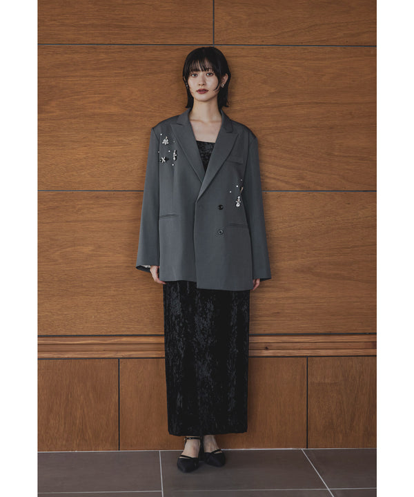 {"color":"\u30b0\u30ec\u30fc","info":"model\uff1aH166cm size\uff1aM"}