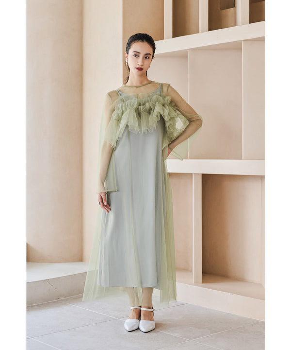 {"color":"\u30b0\u30ea\u30fc\u30f3","info":"model\uff1aH165cm size\uff1aM"}