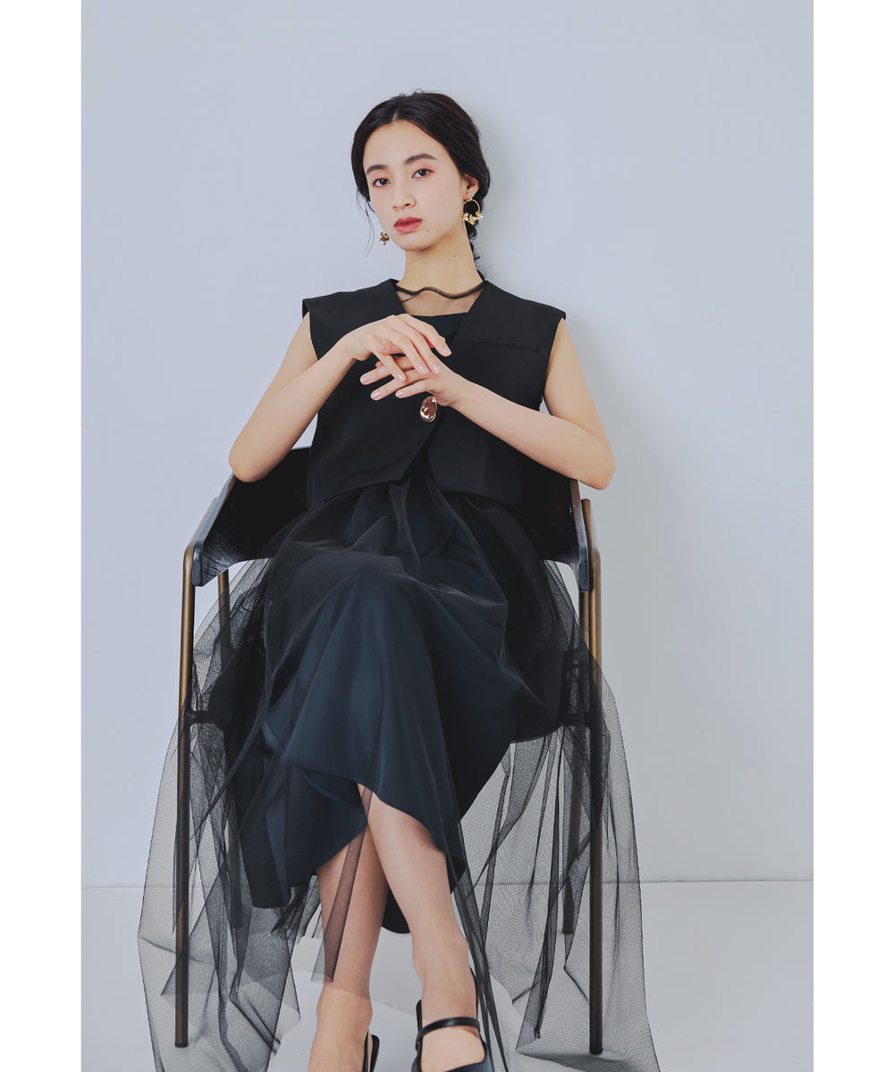 niana ショートジレセットチュールドレス 3点セット aS1ViiPPm8opw8QXnG7Zu5ZGTCBggm