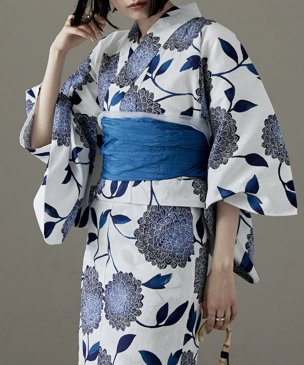 ￥１６，５００⇛５月３１日までセール 着付けのいらない　簡単セパレート綿麻浴衣 16，500⇛5月31日までセール 着付けのいらない 簡単セパレート綿麻