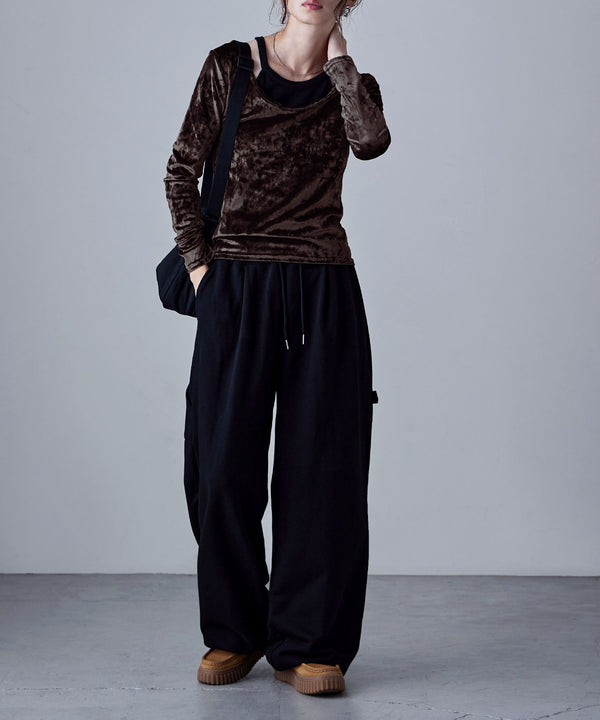 {"color":"\u30d6\u30e9\u30a6\u30f3","info":"model\uff1aH166cm size\uff1aM"}