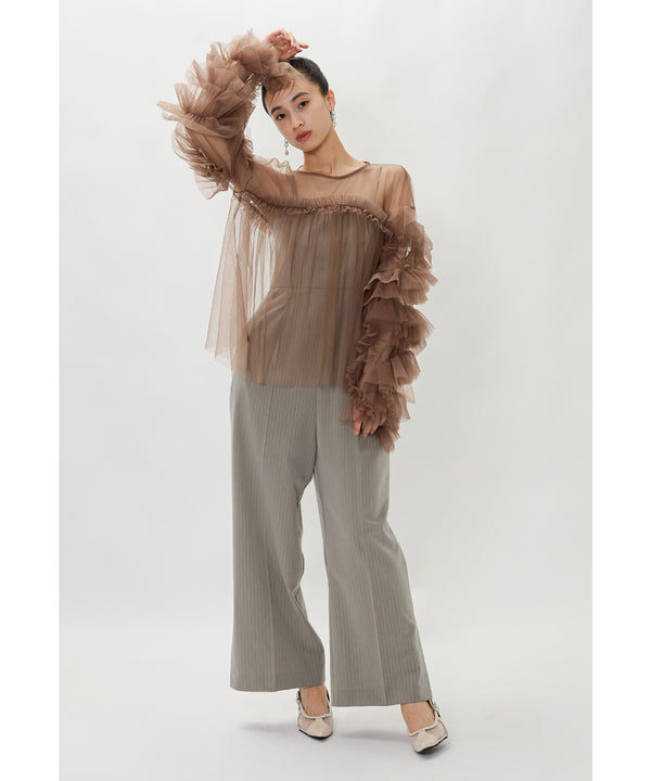 {"color":"\u30d6\u30e9\u30a6\u30f3","info":"model\uff1aH165cm size\uff1aF"}