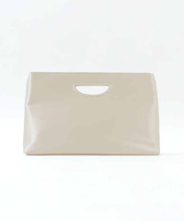 niana マルチパールハンドバッグ ベージュ