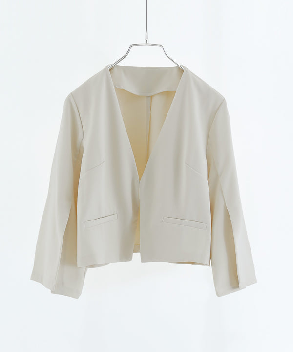 niana 袖スリットジャケット アイボリー