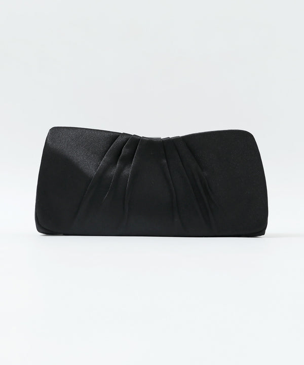 niana サテンクラッチバッグ ブラック