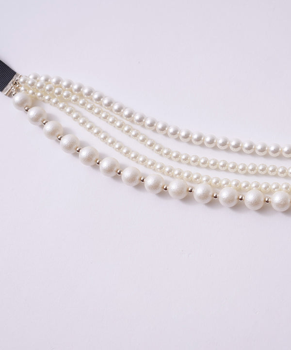 niana グログランリボンネックレス オケージョン ブラック