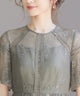 niana レース×レーステープデザイン ドレス