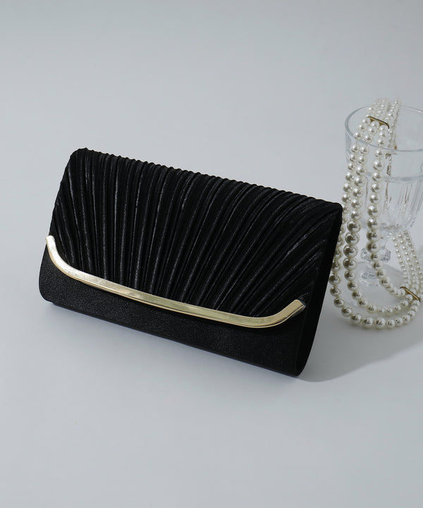 niana U字プレートパーティバッグ ブラック