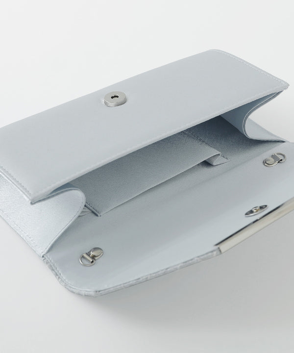 niana レース使いサテンクラッチバッグ