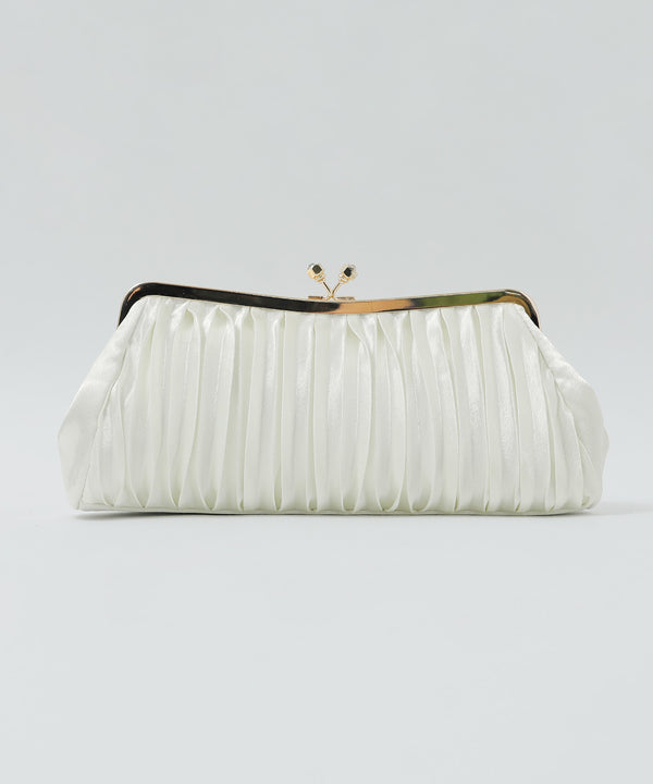 niana シフォンがま口クラッチバッグ