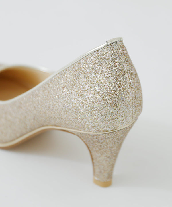 niana 日本製グリッターパンプス