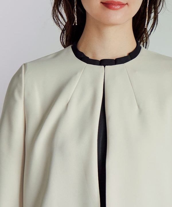 niana タックノーカラージャケット