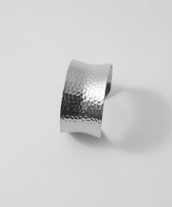 niana マットメタルワイドバングル シルバー