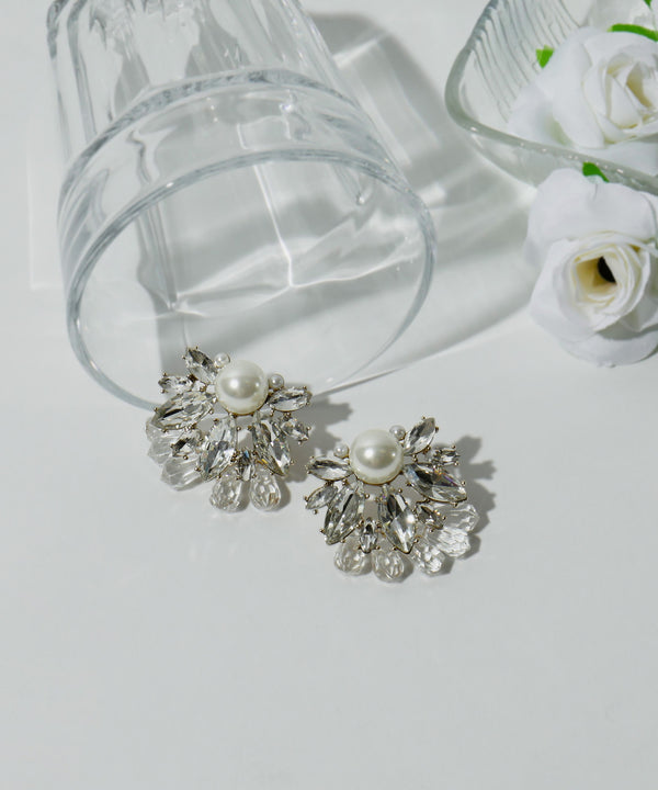 niana シャルム パールビジューピアス クリア