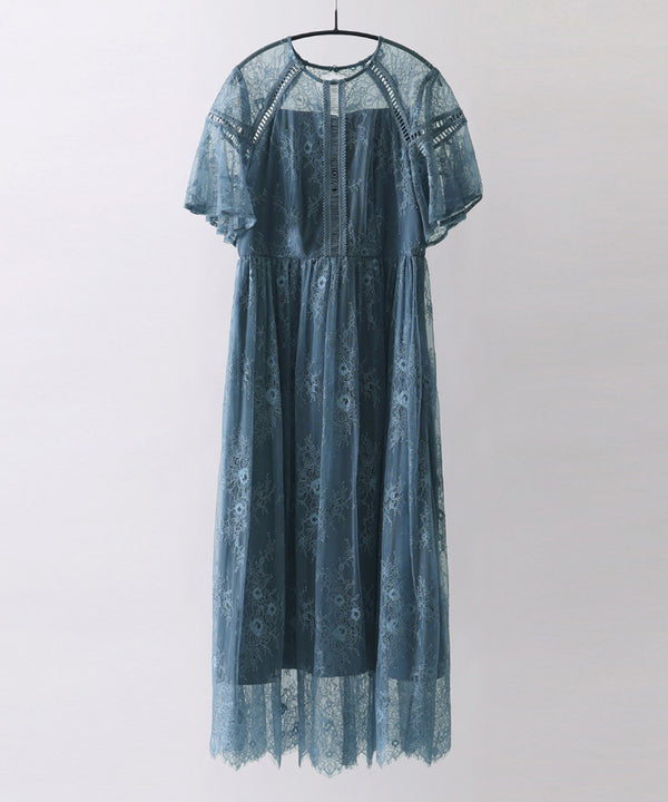 niana レース×レーステープデザイン ドレス
