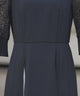 niana レース×シフォン インナープリーツドレス