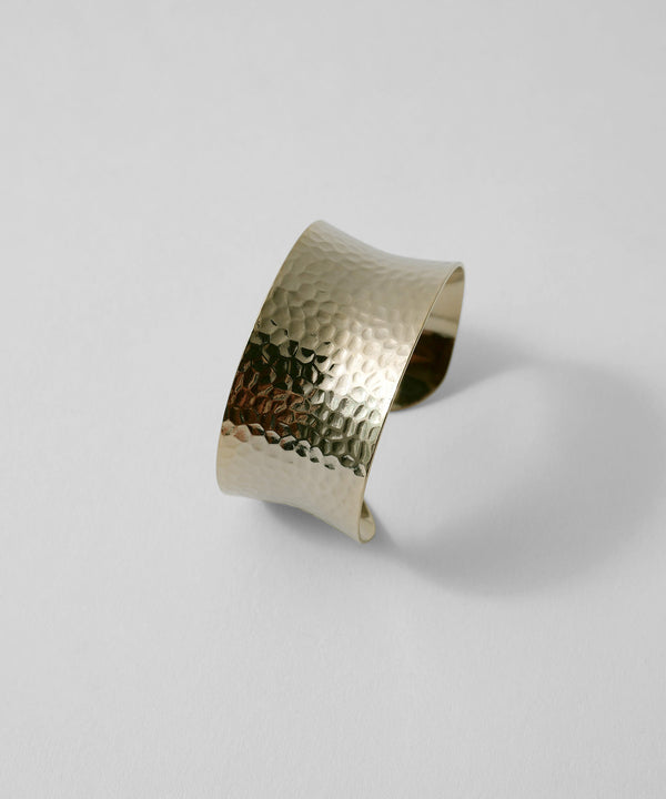 niana マットメタルワイドバングル ゴールド