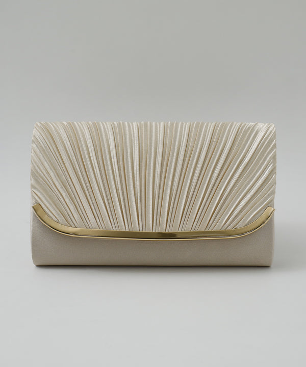 niana U字プレートパーティバッグ ベージュ