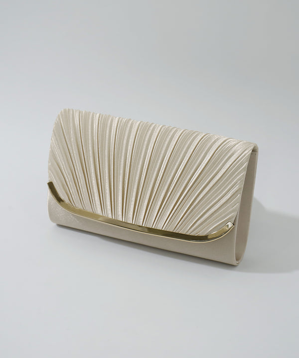 niana U字プレートパーティバッグ ベージュ