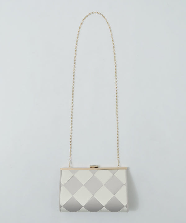 niana ダイヤ柄クラッチバッグ