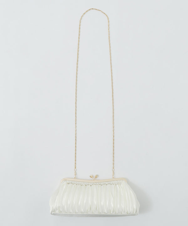 niana シフォンがま口クラッチバッグ