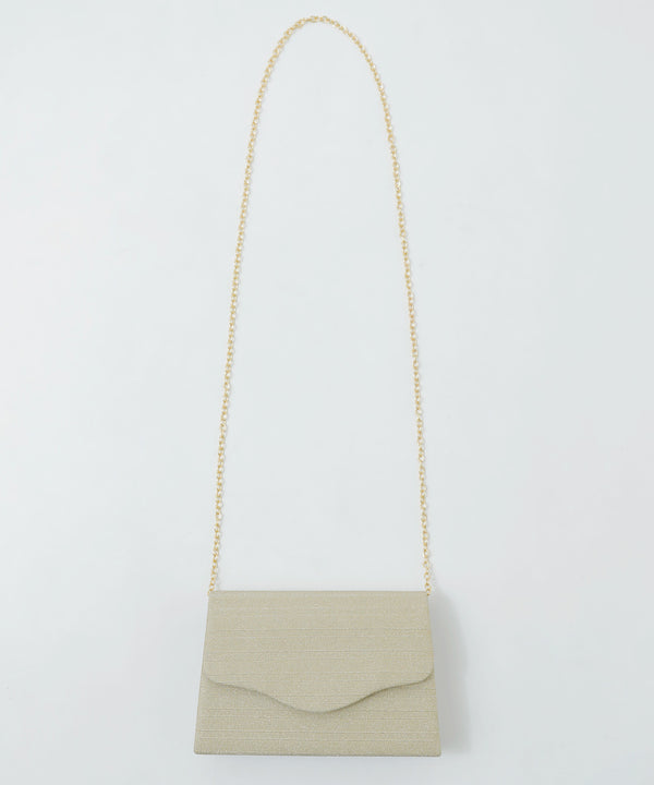 niana 3wayボーダー柄レター型クラッチバッグ