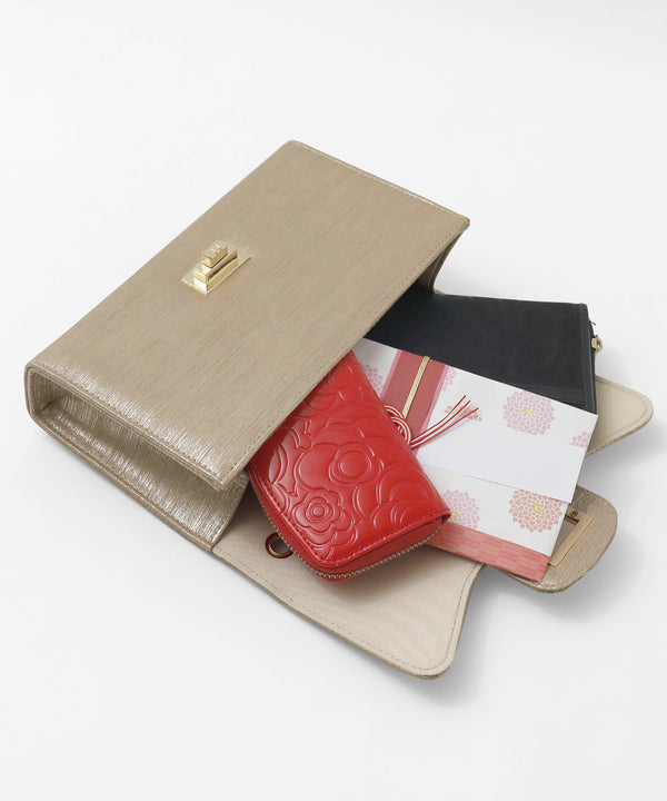 niana シャイニーカラーポシェットクラッチパーティーバッグ