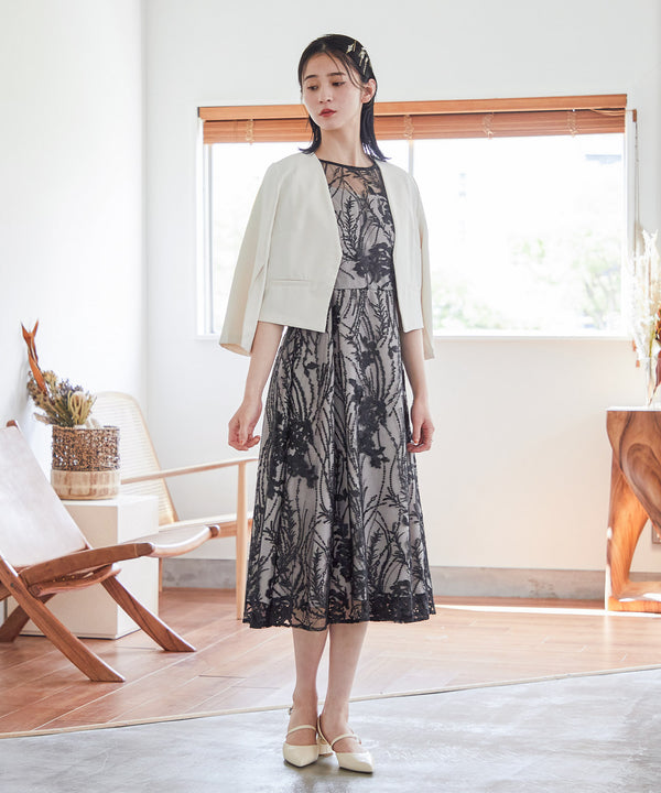 niana 袖スリットジャケット アイボリー