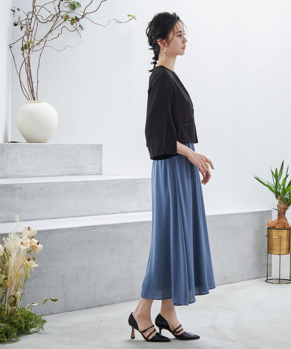 niana 袖スリットジャケット ブラック