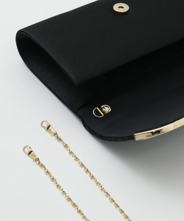 niana U字プレートパーティバッグ ブラック