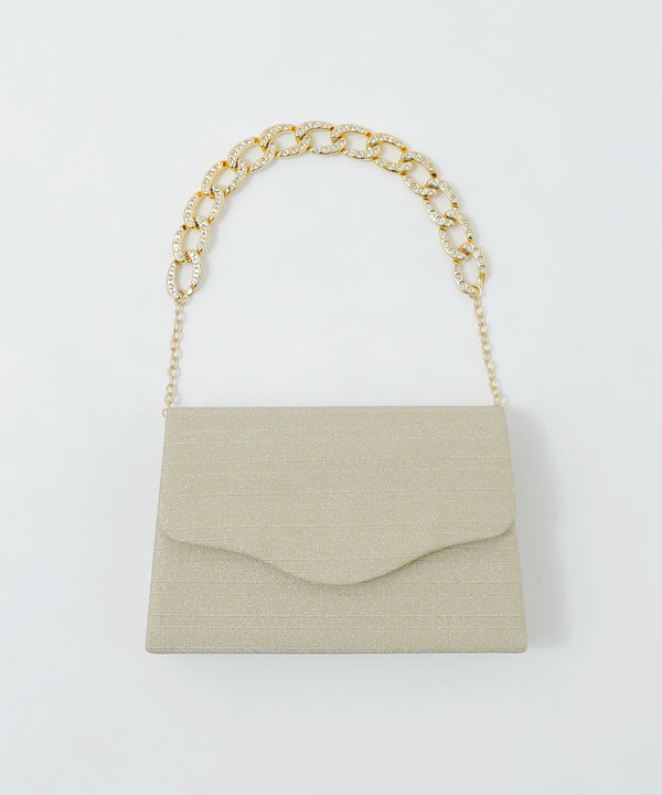 niana 3wayボーダー柄レター型クラッチバッグ