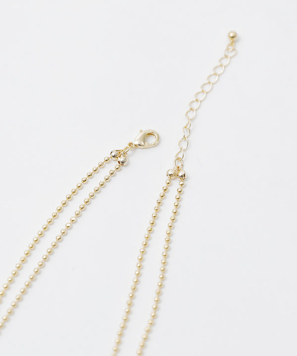 niana コンビリング×パールビジューネックレス