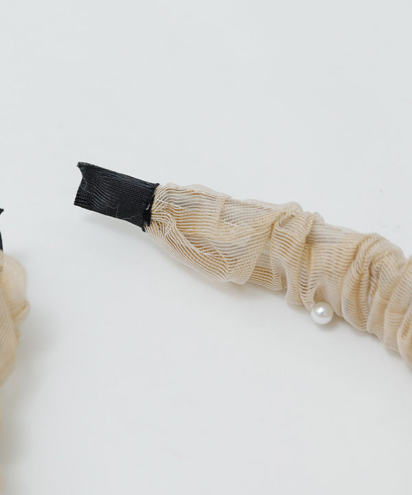 niana ラメチュールパールカチューシャ