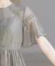 niana レース×レーステープデザイン ドレス