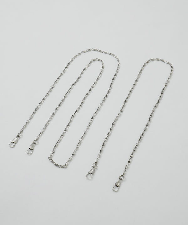 niana サテンプリーツパーティバッグ シルバー