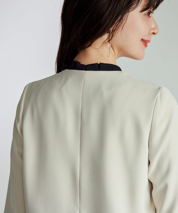 niana タックノーカラージャケット