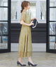 niana レース×レーステープデザイン ドレス イエロー