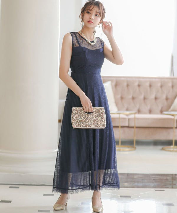 niana ストーンビジューハンドバッグ ベージュ