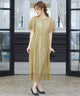 niana レース×レーステープデザイン ドレス イエロー