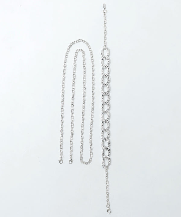 niana 3wayボーダー柄レター型クラッチバッグ