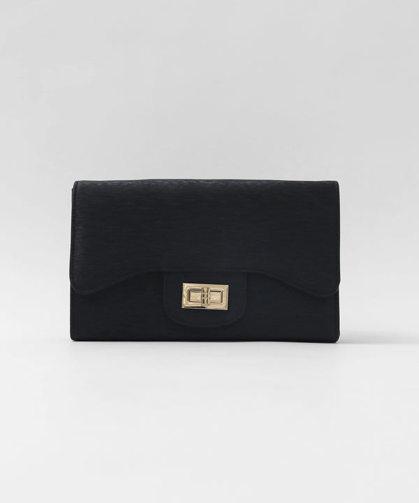 niana シャイニーカラーポシェットクラッチパーティーバッグ ブラック