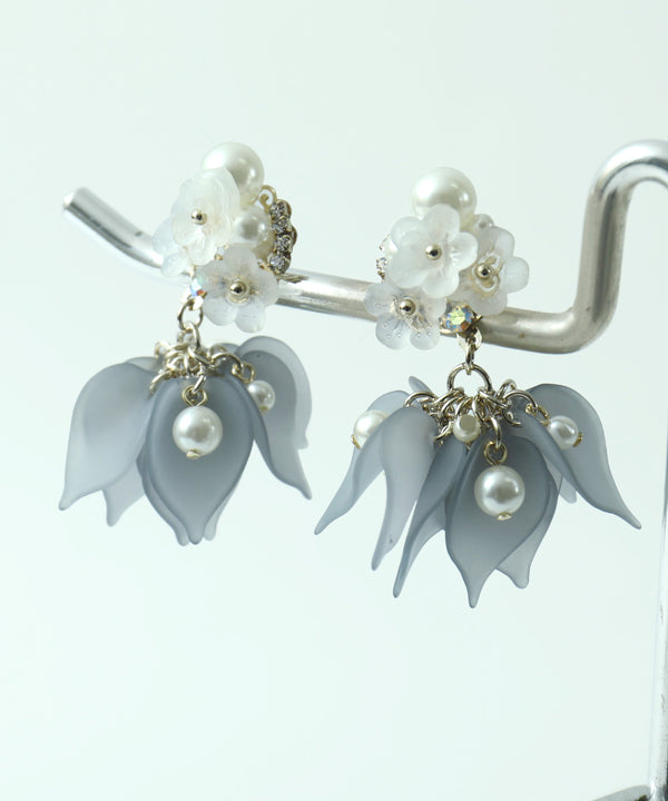 niana ペタルピアス ダスティブルー