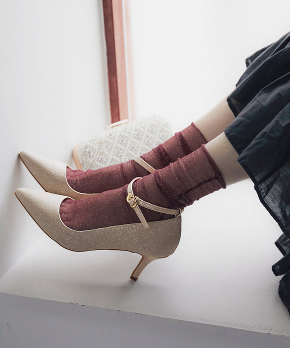 {"color":"\u30b4\u30fc\u30eb\u30c9","info":"model\uff1aH161cm size\uff1aM(23.5cm)"}