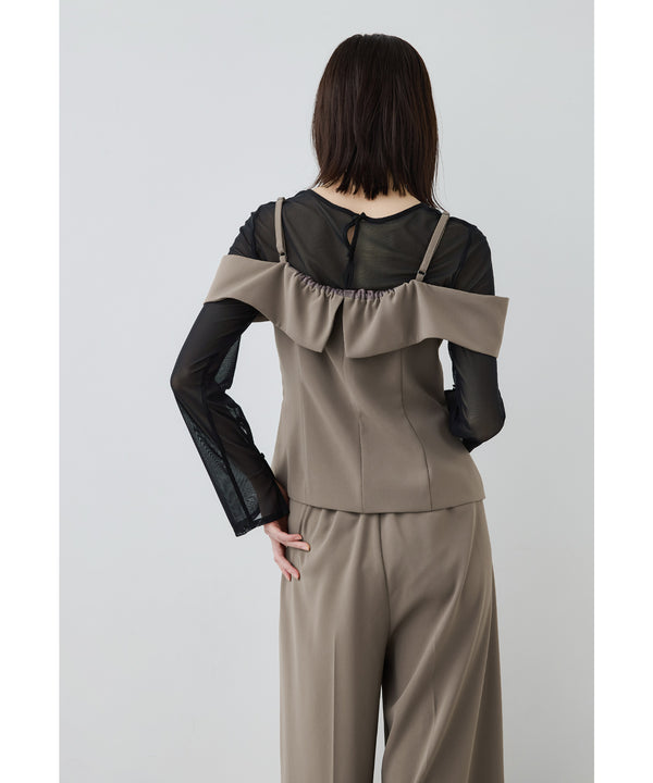 {"color":"\u30e9\u30a4\u30c8\u30d6\u30e9\u30a6\u30f3","info":"model\uff1aH166cm size\uff1aM"}