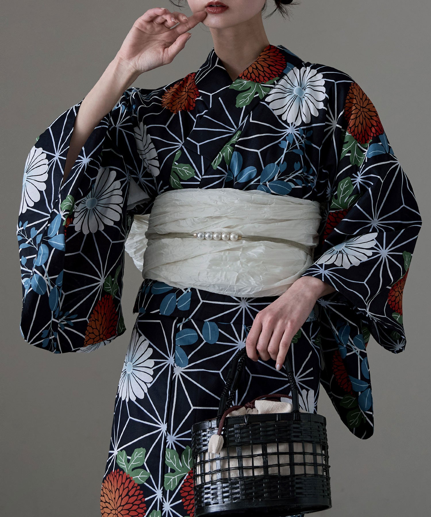 セパレート綿浴衣 2点セット｜セパレート浴衣セット - asaka