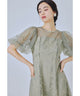 {"color":"\u30b0\u30ea\u30fc\u30f3","info":"model\uff1aH165cm size\uff1aM"}