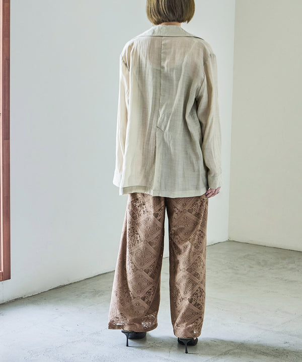 {"color":"\u30d9\u30fc\u30b8\u30e5","info":"model\uff1aH158cm size\uff1aM"}