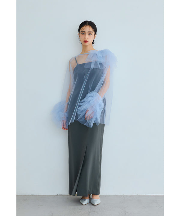 {"color":"\u30e9\u30a4\u30c8\u30d6\u30eb\u30fc","info":"model\uff1aH165cm size\uff1aM"}